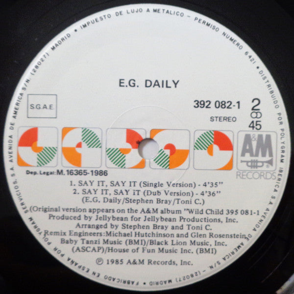 E.G. Daily - Say It, Say It (Extended Version)