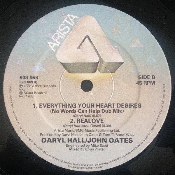 Daryl Hall & John Oates - Everything Your Heart Desires (Extended Remix)