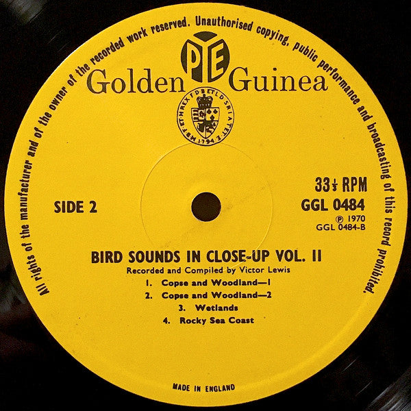 Victor C. Lewis - Bird Sounds In Close-Up Volume Two