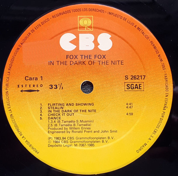 Fox The Fox - In The Dark Of The Nite