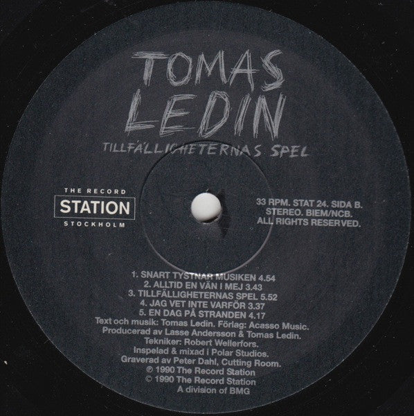 Tomas Ledin - Tillfälligheternas Spel
