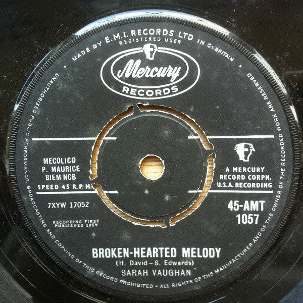 Sarah Vaughan - Broken-Hearted Melody / Misty