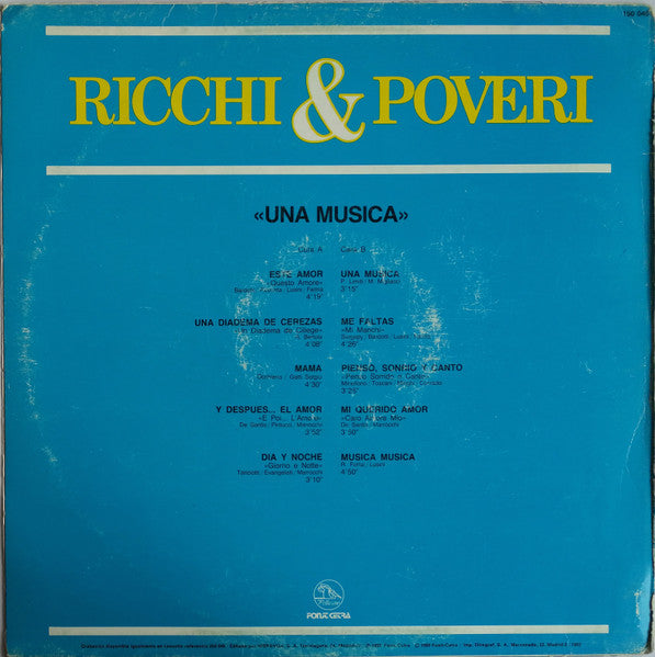 Ricchi E Poveri - Ricchi & Poveri