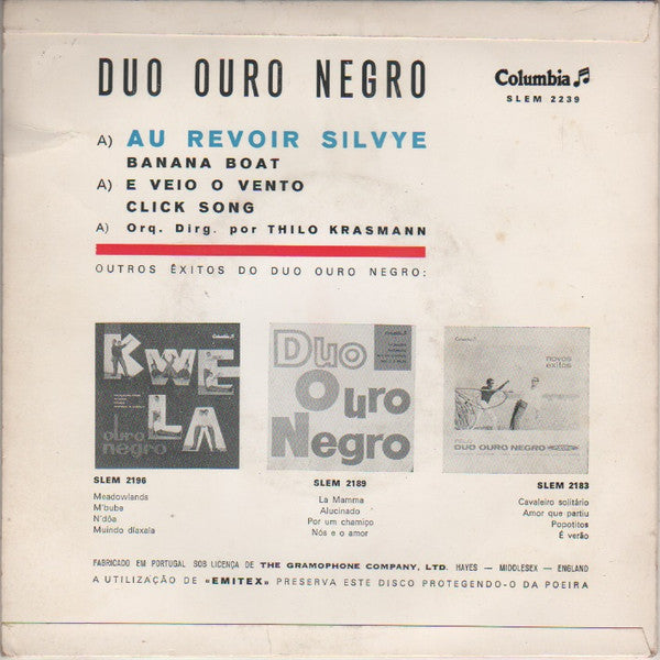Duo Ouro Negro - Au Revoir Silvye