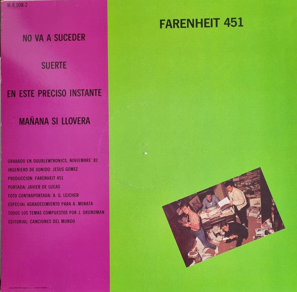 Farenheit 451 - No Va A Suceder