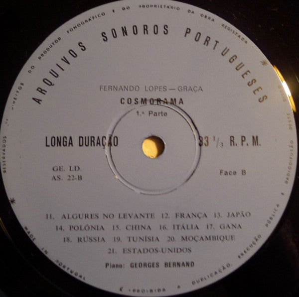 Fernando Lopes-Graça, Georges Bernand - Cosmorama