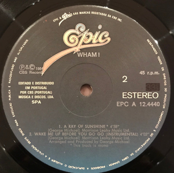 Wham! - Wake Me Up Before You Go-Go
