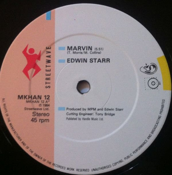 Edwin Starr - Marvin: From A Friend, To A Friend