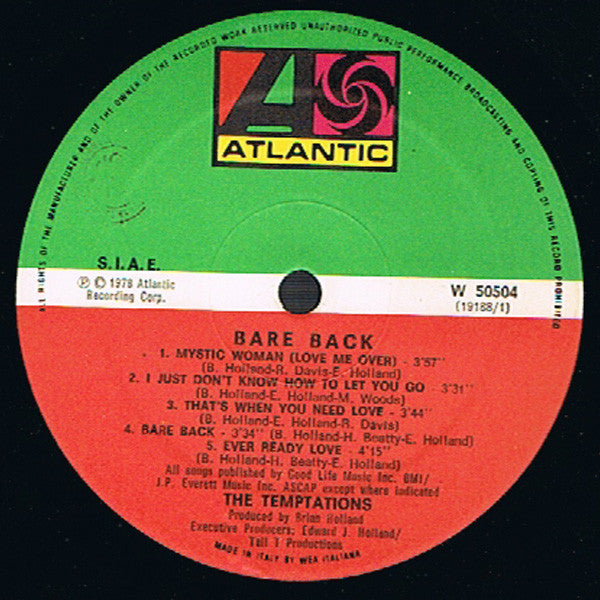 The Temptations - Bare Back