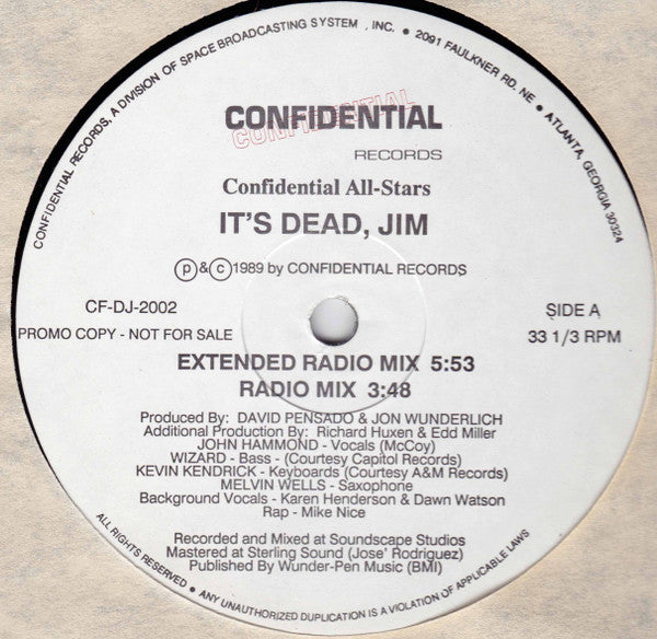 Confidential All-Stars - It's Dead, Jim