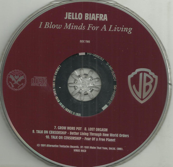Jello Biafra - I Blow Minds For A Living