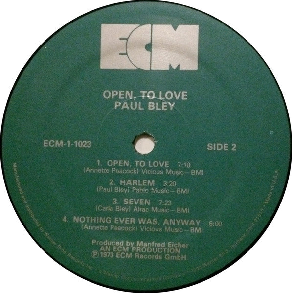 Paul Bley - Open, To Love