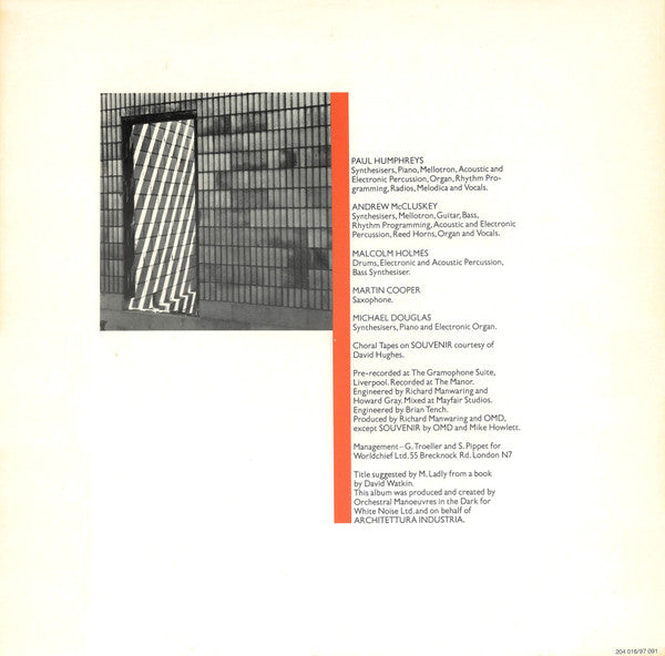Orchestral Manoeuvres In The Dark - Architecture & Morality