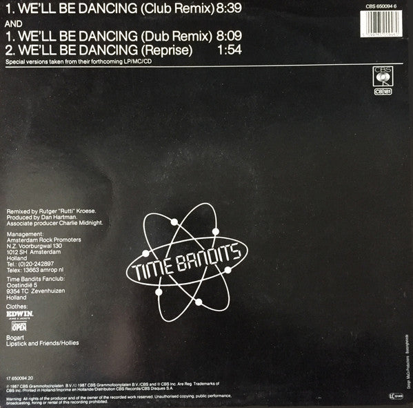 Time Bandits - We'll Be Dancing (Club Remix)