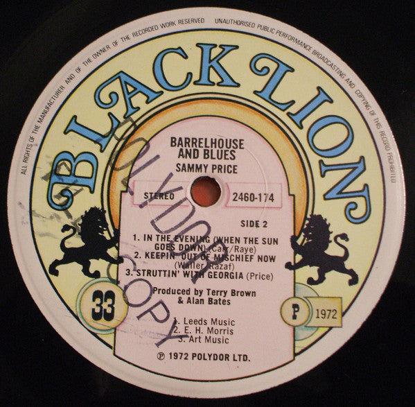 Sammy Price - Barrelhouse And Blues