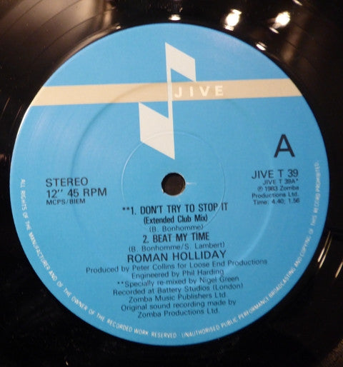 Roman Holliday - Don't Try To Stop It