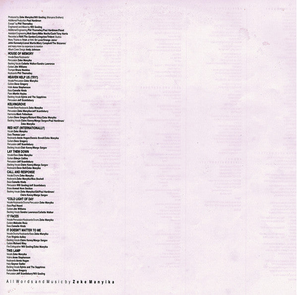 Zeke Manyika - Call And Response