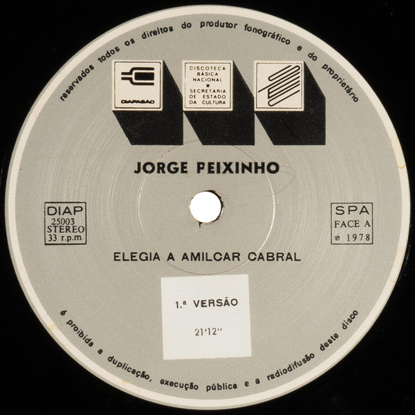 Jorge Peixinho - Elegia A Amílcar Cabral