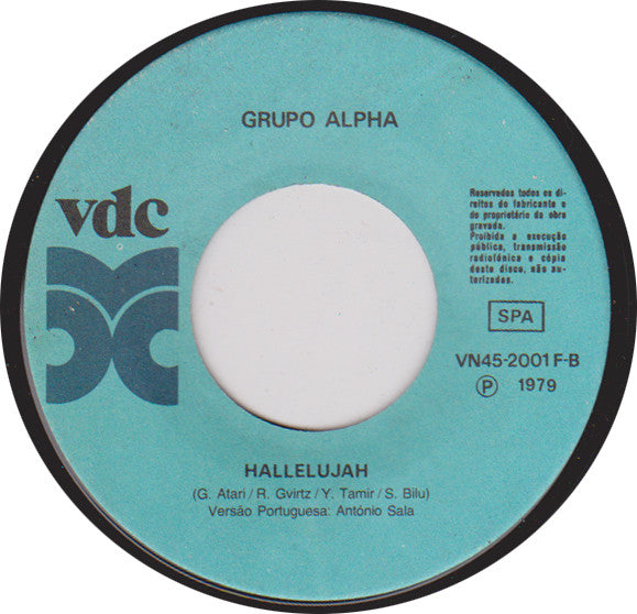 Grupo Alpha (2) - Hallelujah / Disco Tango