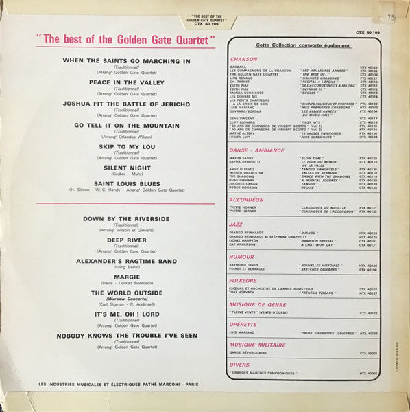 The Golden Gate Quartet - The Best Of The Golden Gate Quartet