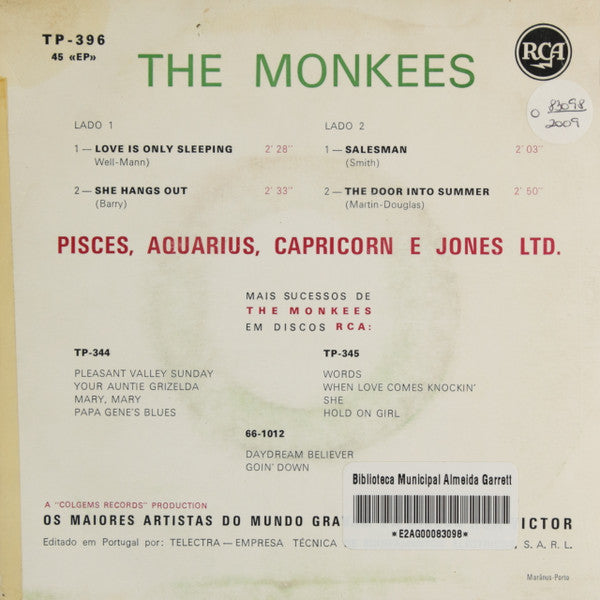 The Monkees - Pisces, Aquarius, Capricorn & Jones Ltd. 1