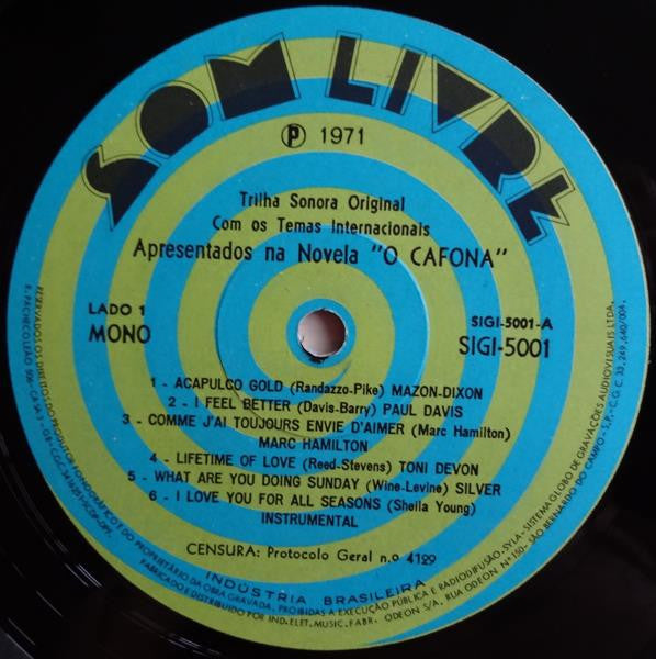 Various - O Cafona Volume II (Trilha Sonora Original Com Os Temas Internacionais)