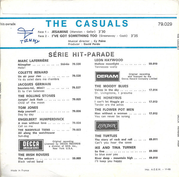 The Casuals - Jesamine