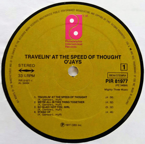 The O'Jays - Travelin' At The Speed Of Thought