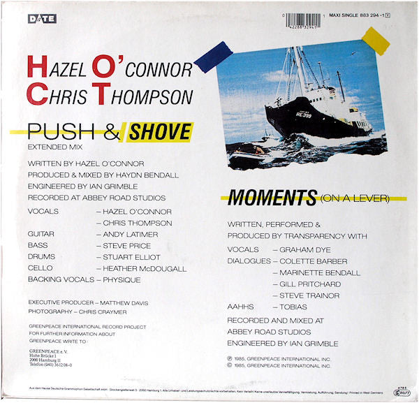 Hazel O'Connor / Chris Thompson - Push & Shove
