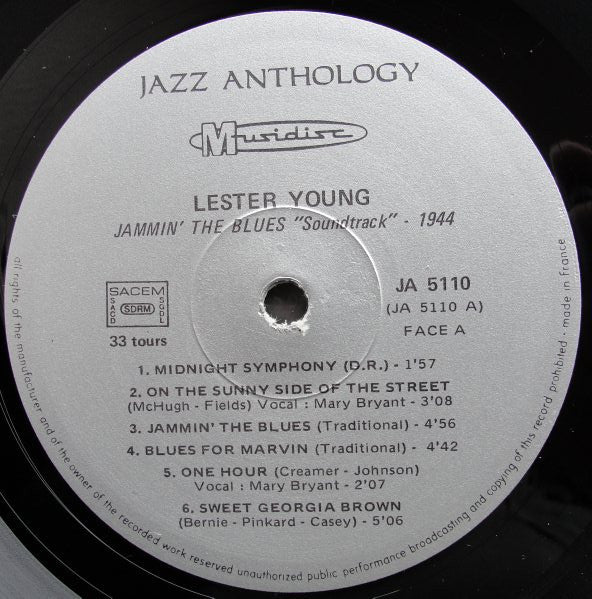 Lester Young - Jammin' The Blues - The Apollo Concert