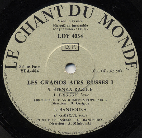 Various - Les Grands Airs Russes