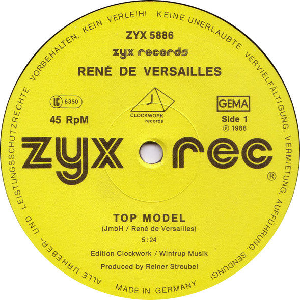 René De Versailles - Top Model