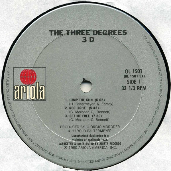 The Three Degrees - Three D