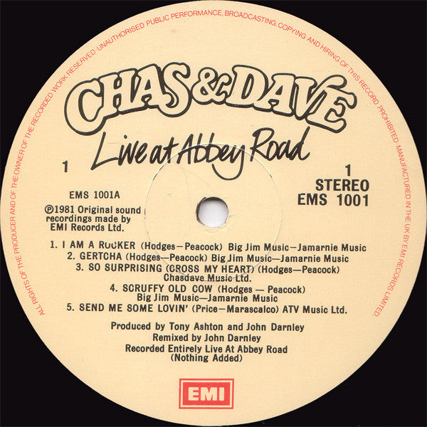 Chas And Dave - Live At Abbey Road