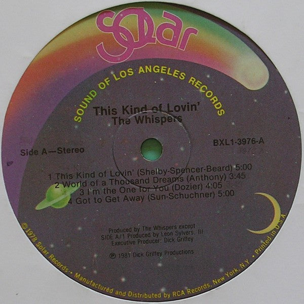 The Whispers - This Kind Of Lovin'