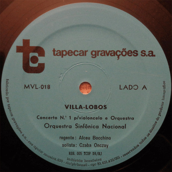 Heitor Villa-Lobos / Burle Marx / Edino Krieger / Marlos Nobre - Violoncelo Festival Villa-Lobos 1976