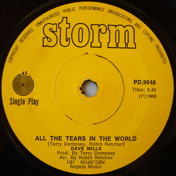 Dave Mills - Love Is A Beautiful Song/All The Tears In The World