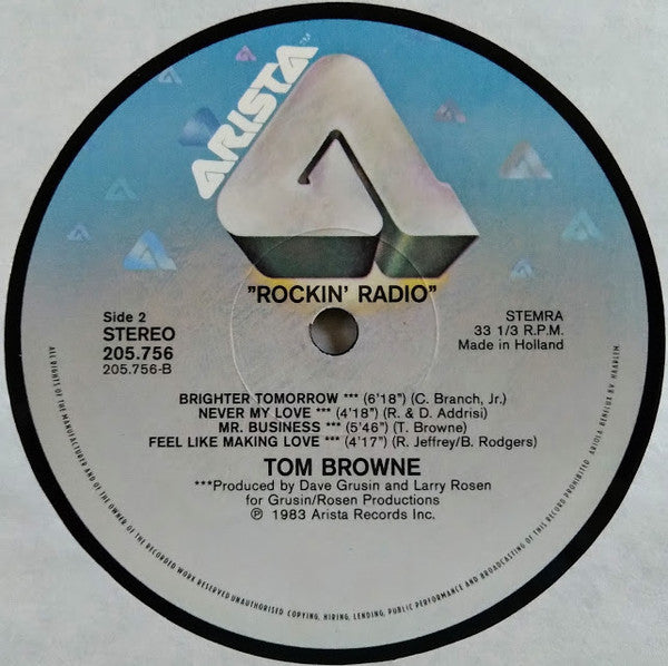 Tom Browne - Rockin' Radio