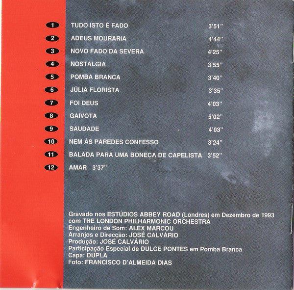 Paulo De Carvalho, London Philharmonic Orchestra - Alma