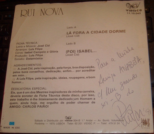 Rui Nova - Lá Fora A Cidade Dorme