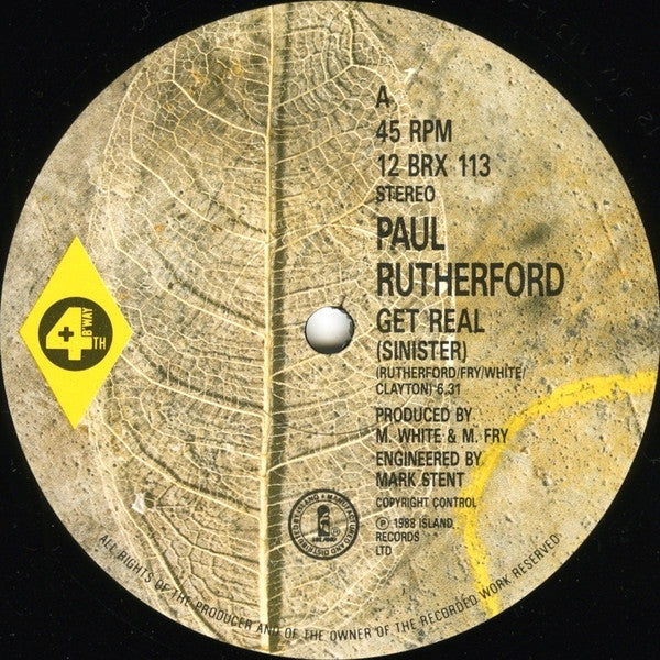 Paul Rutherford - Get Real (Sinister)