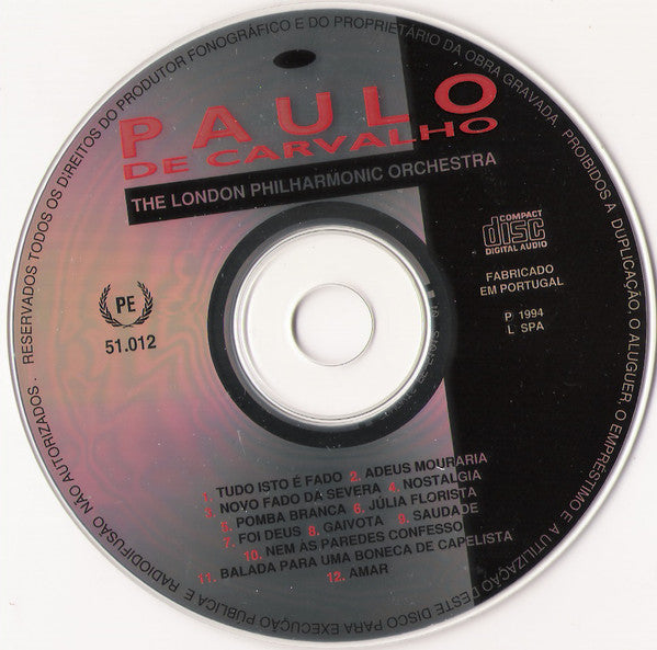 Paulo De Carvalho, London Philharmonic Orchestra - Alma