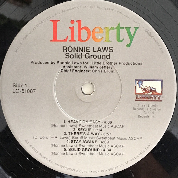 Ronnie Laws - Solid Ground