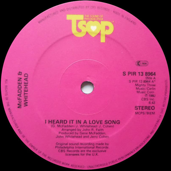 McFadden & Whitehead - I Heard It In A Love Song