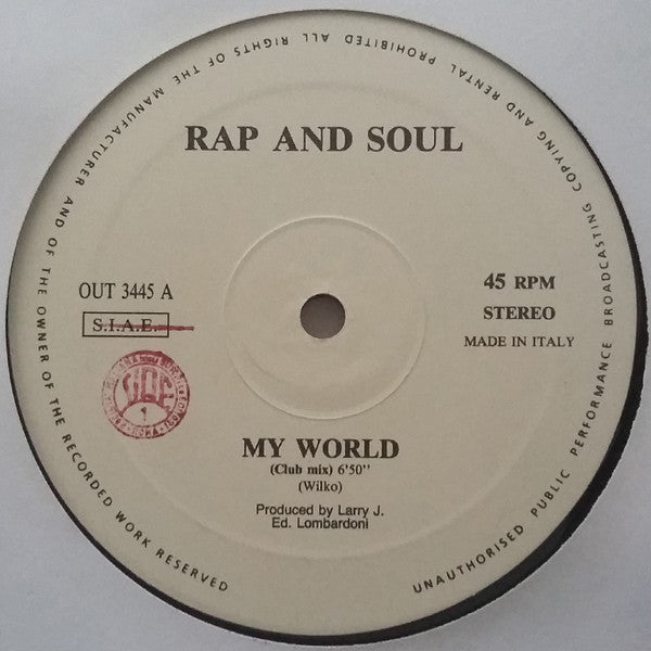 Rap And Soul - My World