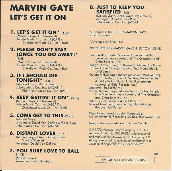 Marvin Gaye - Let's Get It On