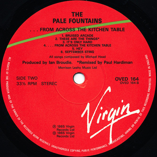 The Pale Fountains - ... From Across The Kitchen Table