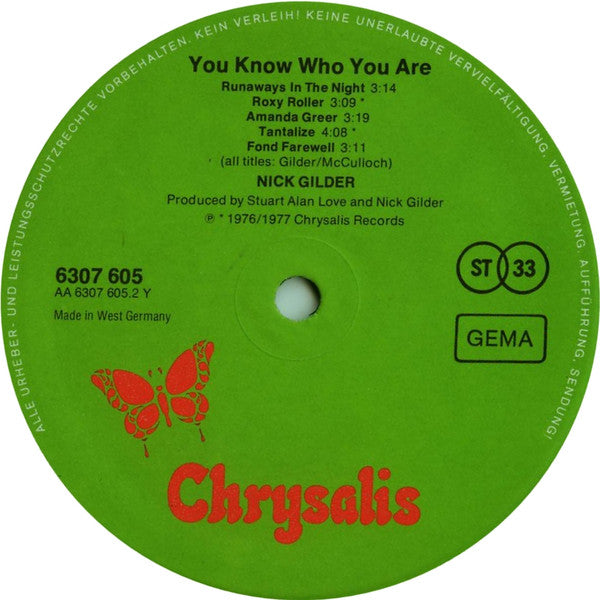Nick Gilder - You Know Who You Are