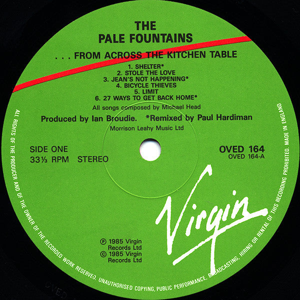 The Pale Fountains - ... From Across The Kitchen Table