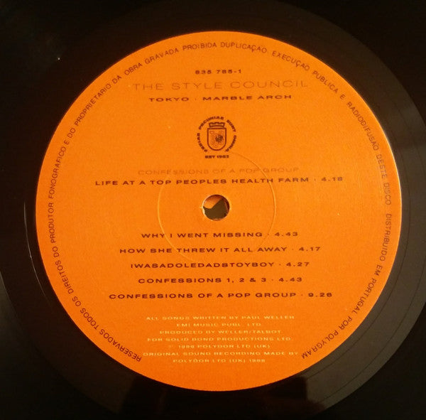 The Style Council - Confessions Of A Pop Group